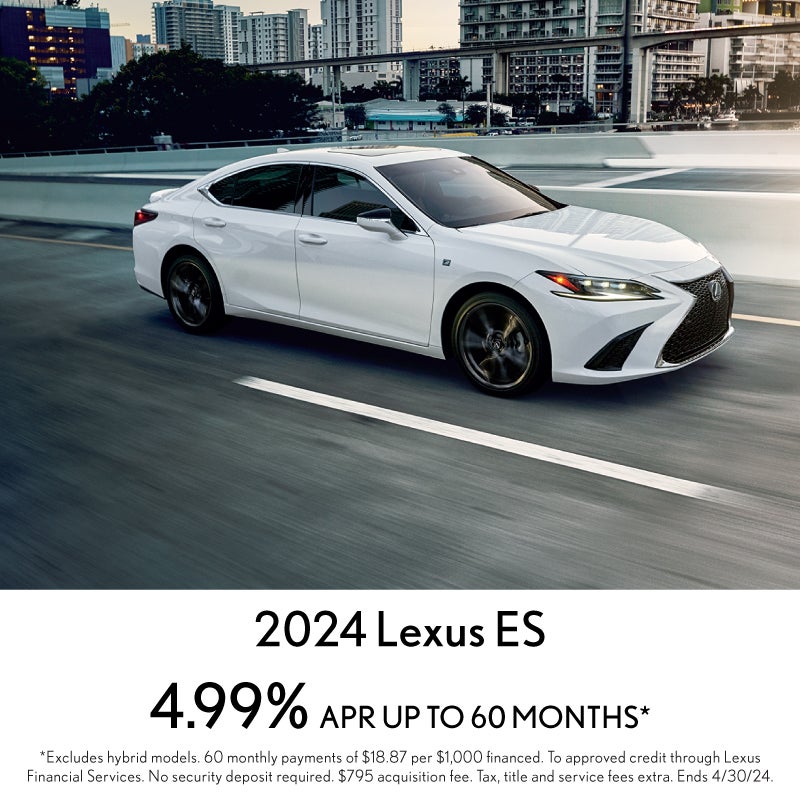 2024 Lexus ES 4.99% APR