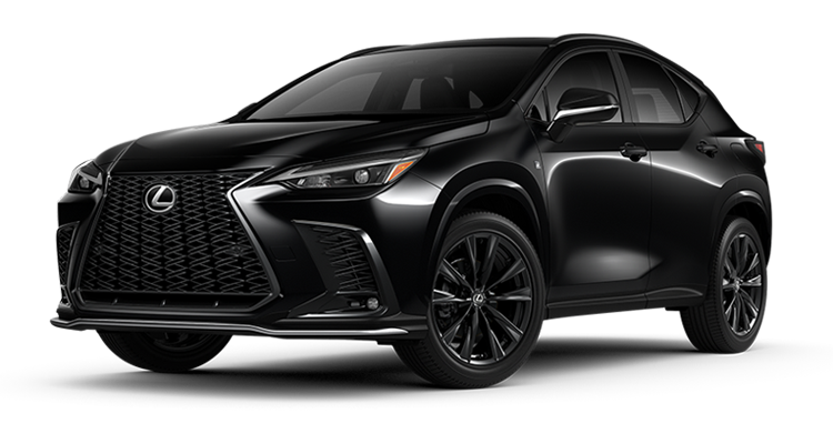 Exterior of the Lexus NX F SPORT Handling Plug-in Hybrid Electric Vehicle shown in Obsidian.