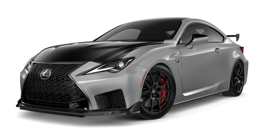 Exterior of the Lexus RC F Track Edition shown in Incognito.
