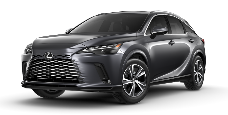 Exterior of the 2023 RX 350 Premium AWD shown in Nebula Gray Pearl.